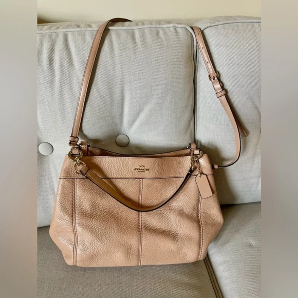 Coach Prairie satchel‎ pebble leather tan